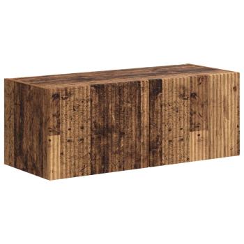 TV-Schrankset Wandmontiert 3 pcs Altholz Holzwerkstoff