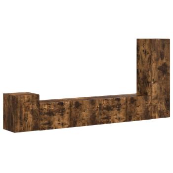 TV-Schrankset 3 pcs Geräucherte Eiche Holzwerkstoff