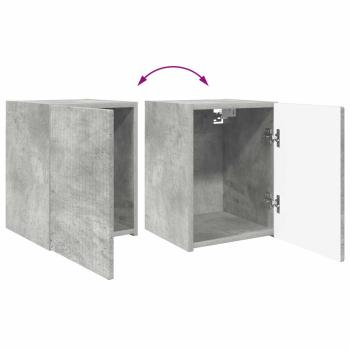 TV-Schrankset Wandmontiert 4 pcs Beton Grau Holzwerkstoff