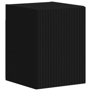 TV-Schrankset Wandmontiert 4 pcs Schwarz Holzwerkstoff