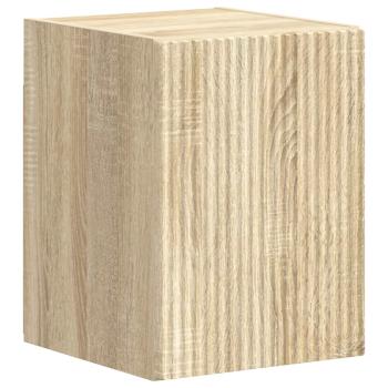 TV-Schrankset Wandmontiert 4 pcs Sonoma-Eiche Holzwerkstoff
