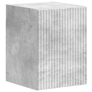 TV-Schrankset Wandmontiert 4 pcs Beton Grau Holzwerkstoff