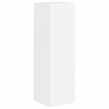 TV-Schrankset Wandmontiert 4 pcs Hochglanz Weiß Holzwerkstoff