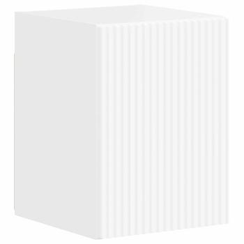 TV-Schrankset Wandmontiert 4 pcs Hochglanz Weiß Holzwerkstoff