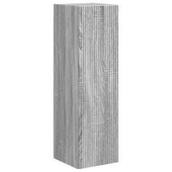 TV-Schrankset Wandmontiert 4 pcs Graues Sonoma Holzwerkstoff