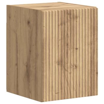 TV-Schrankset Wandmontiert 4 pcs Artisan-Eiche Holzwerkstoff