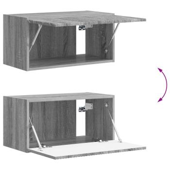 TV-Schrankset Wandmontiert 4 pcs Graues Sonoma Holzwerkstoff