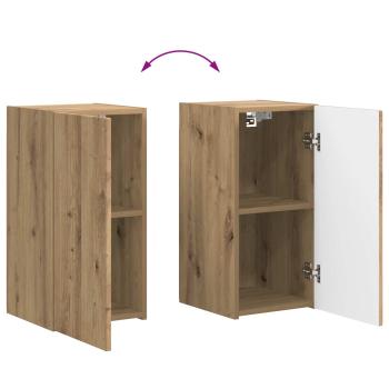 TV-Schrankset Wandmontiert 5 pcs Schwarz Holzwerkstoff