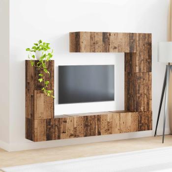 TV-Schrankset 5 Stk. Altholz Holzwerkstoff