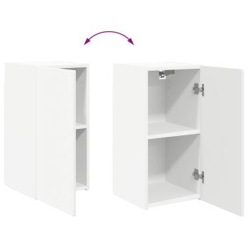 TV-Schrankset Wandmontiert 6 pcs Weiß Holzwerkstoff