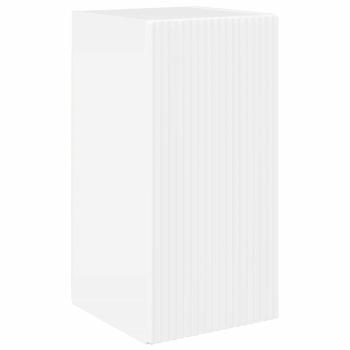 TV-Schrankset Wandmontiert 6 pcs Hochglanz Weiß Holzwerkstoff