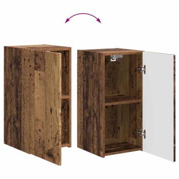 TV-Schrankset Wandmontiert 3 pcs Altholz Holzwerkstoff