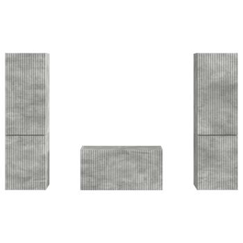 3 pcs Beton Grau
