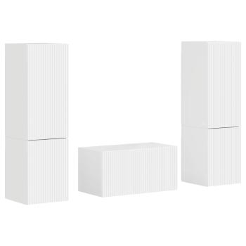 3 pcs Hochglanz Weiß