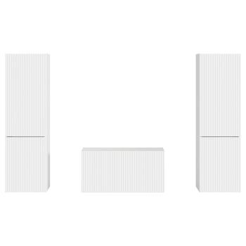 3 pcs Hochglanz Weiß