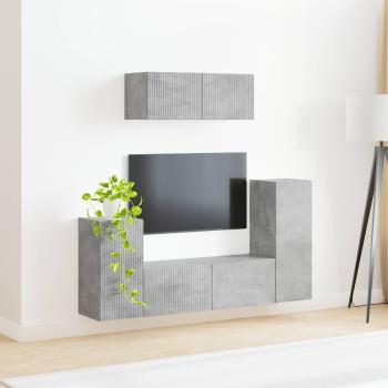 ARDEBO.de - 4 pcs Beton Grau