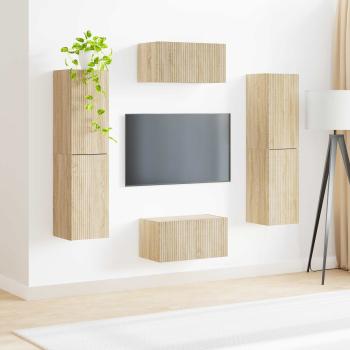 3 pcs Sonoma-Eiche