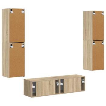 3 pcs Sonoma-Eiche