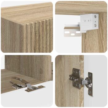 3 pcs Sonoma-Eiche