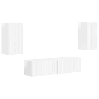 2 pcs Hochglanz Weiß