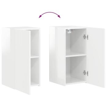 2 pcs Hochglanz Weiß