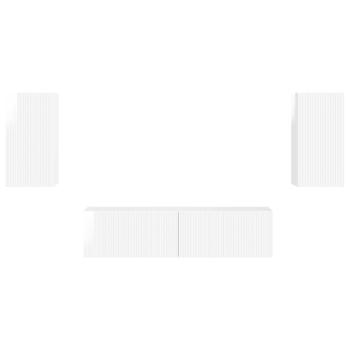 2 pcs Hochglanz Weiß