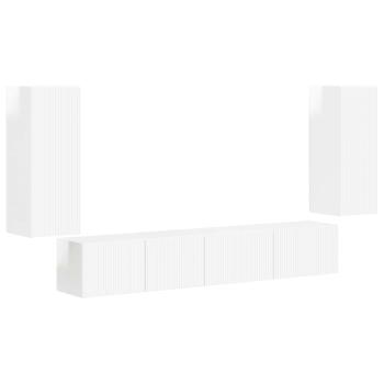 ARDEBO.de - 3 pcs Hochglanz Weiß