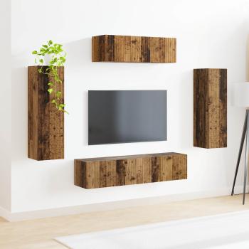 TV-Schränk 5 stk. Altholz