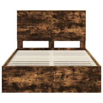 Bettrahmen Geräucherte Eiche 120 x 190 cm Ingenieurs Holz