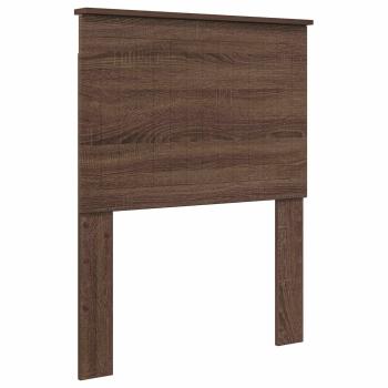 Bettrahmen Braun Eichen-Optik 75 x 190 cm Ingenieurs Holz
