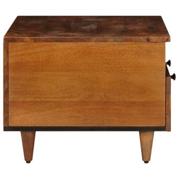 TV-Schränk mit Regal Walnuss 70 x 33,5 x 46 cm Massivholz Mango