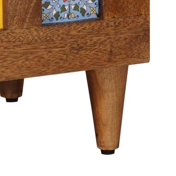 Nachttisch Braun 50 x 33 x 60 cm Massivholz Mango