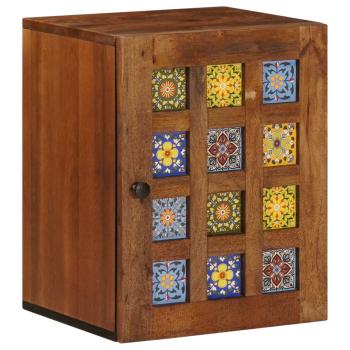 ARDEBO.de - Badezimmer Hängeschrank mit Speicher Walnuss 38 x 33,5 x 48 cm