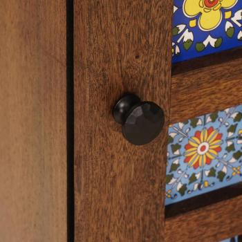 Badezimmer Hängeschrank mit Speicher Walnuss 38 x 33,5 x 48 cm