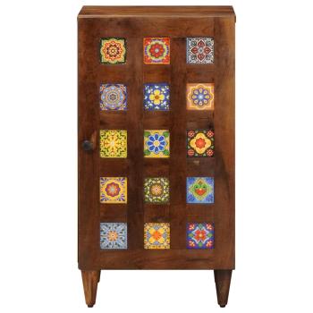 Sideboard mit Tür Walnuss 40 x 33,5 x 75 cm Massivholz Mango