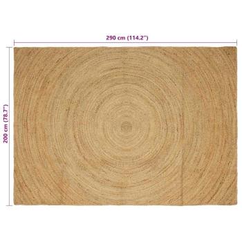 Teppich Braun 200 x 290 cm Jute