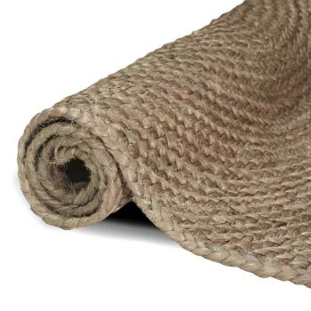 Teppich Grau 60 x 110 cm Jute