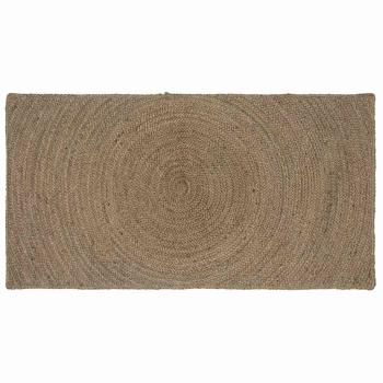 ARDEBO.de - Teppich Grau 100 x 200 cm Jute