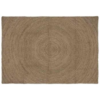ARDEBO.de - Teppich Grau 140 x 200 cm Jute