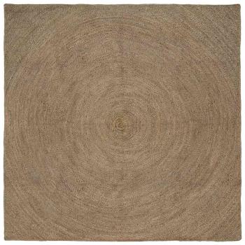 ARDEBO.de - Teppich Grau 200 x 200 cm Jute