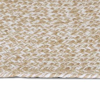 Teppich Natürlich und Weiß 60 x 200 cm Jute