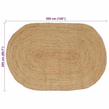 Bereichsteppiche Natur 205 x 305 cm Jute