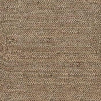 Teppich Natürlich und Schwarz 300 x 300 cm Jute