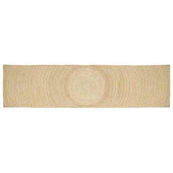 ARDEBO.de - Bereichsteppich Weiß 60 x 400 cm Jute