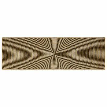 ARDEBO.de - Teppich Natürlich und Schwarz 80 x 250 cm Jute