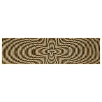 ARDEBO.de - Teppich Natürlich und Schwarz 80 x 300 cm Jute