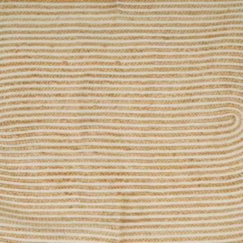 Teppich Natürlich und Weiß 205 x 305 cm Jute