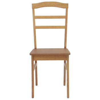 Esszimmerstuhl 2 pcs Natur Massives Gummiholz