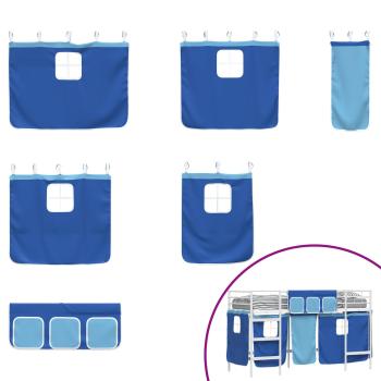 Weiß und Blau 90 x 190 cm