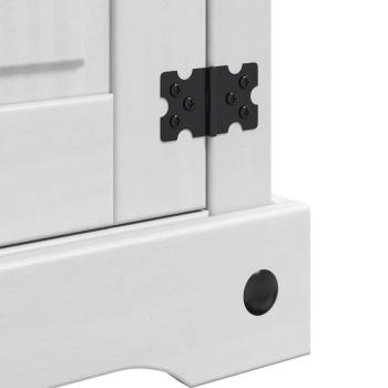 Nachttisch Weiß 45 x 35 x 64 cm Massives Kiefernholz